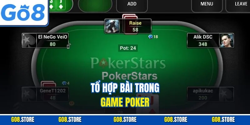 Tổ hợp bài trong game Poker